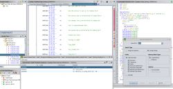 Screenshot showing a binary analysis program interface with source code.