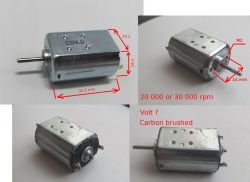 Identyfikacja silniczka szczotkowego do frezarki kosmetycznej