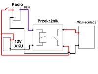 Przewód Remote do sterowania - schemat