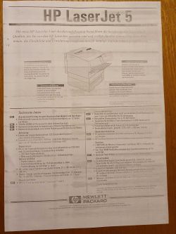HP LaserJet 5N - Słabe blade wydruki ze smugami-przyczyna.Ile stron wydrukowano?