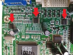 Naprawa monitora NEC LCD195VXM+, nie włącza się Naprawa monitora NEC LCD195VXM+, nie włącza się