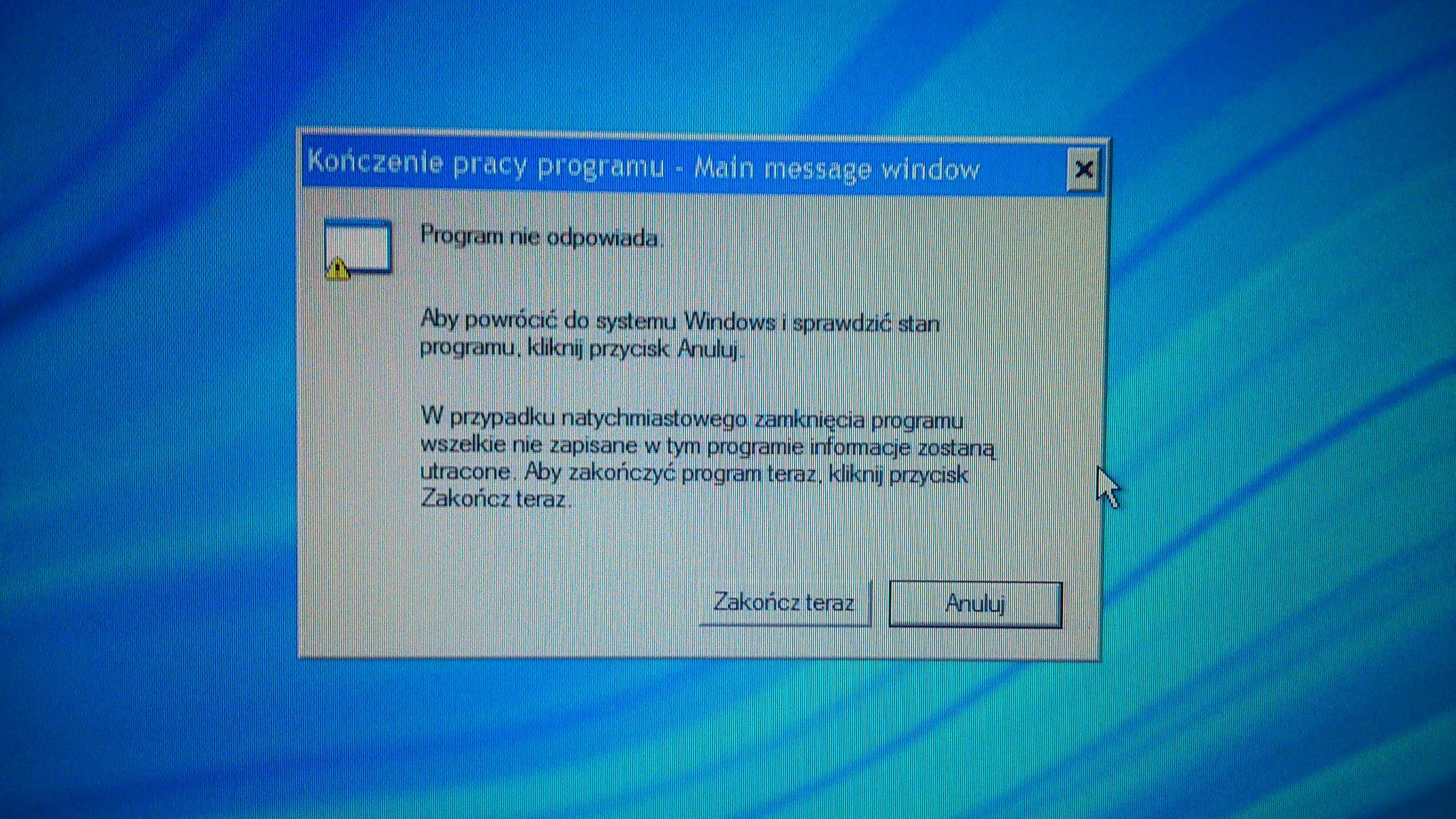 Komunikat przy zamykaniu systemu Windows XP - jak to naprawić?