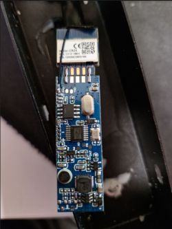 Circuit board with TuyaMCU module and unmarked LED driver.