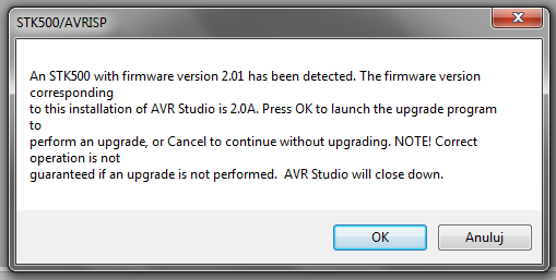 STK500 i ATmega8a - Błąd przy zmianie fuse, jak wgrać bootloader?