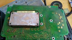 Falownik Schneider ATV32HD11N4 - spalone końcówki mocy