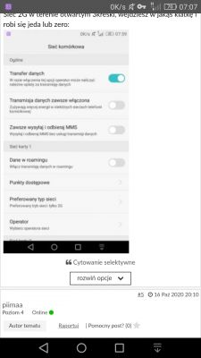 Zasięg sieci Orange w Warszawie - Ulica Króla Maciusia, Wawer, Rembertów, Marysin - LTE, UMTS