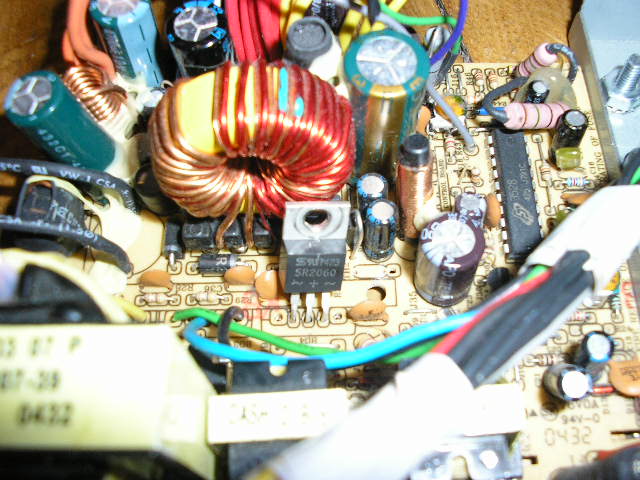 Mode Com model: ATX-350GTF(PF) PFC naprawa po uszkodzeniu D209L