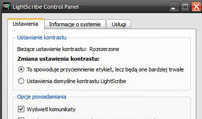 Lightscribe - dlaczego etykiety są słabo widoczne po wypaleniu?