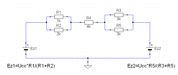 Jak obliczyć rozpływ prądów w układzie z U1=7V, R1=1kΩ, R2=2kΩ, R3=3kΩ?