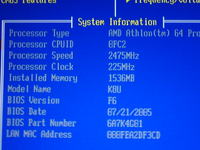 Podkręcanie AMD Athlon 64 3200+ VENICE 2.2GHz