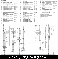 schemat instalacji elektrycznej VECTRA B 1.7 TD - ISUZU