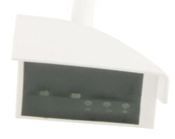 Photo of a Maddalena SJ EVO water meter next to a passive reading adapter placed on the digital ring.