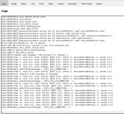 Screenshot of the error log for the BL602 device showing connection and error information.
