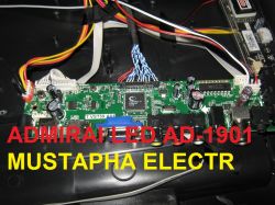 DUMP ADMIRAI LED AD-1901 (SPI): T.VST59.A81 Main Board, LM170E03 Screen, RT809H Programmer