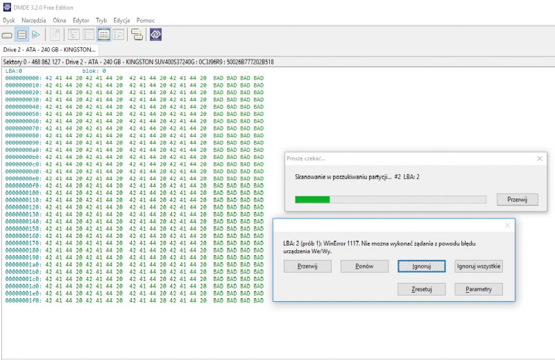 SSD Failure: I/O Device Error, Win10 No Access, BIOS & Disk Management Recognize - Warranty?
