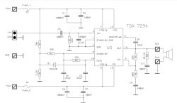 Wzmacniacz TDA7294 (moduły Advance A115) - brum przy dwóch modułach, problem z pętlą masy