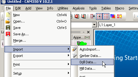 CAM350 - Import Drill Data - digits, units