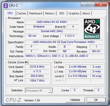 Athlon 64 X2 4400+ "Brisbane"