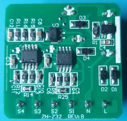 Circuit board with two BL0942 integrated circuits and various electronic components.