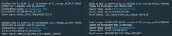 Screenshot with information about several network devices, including names, MAC addresses, online time, and chipsets.