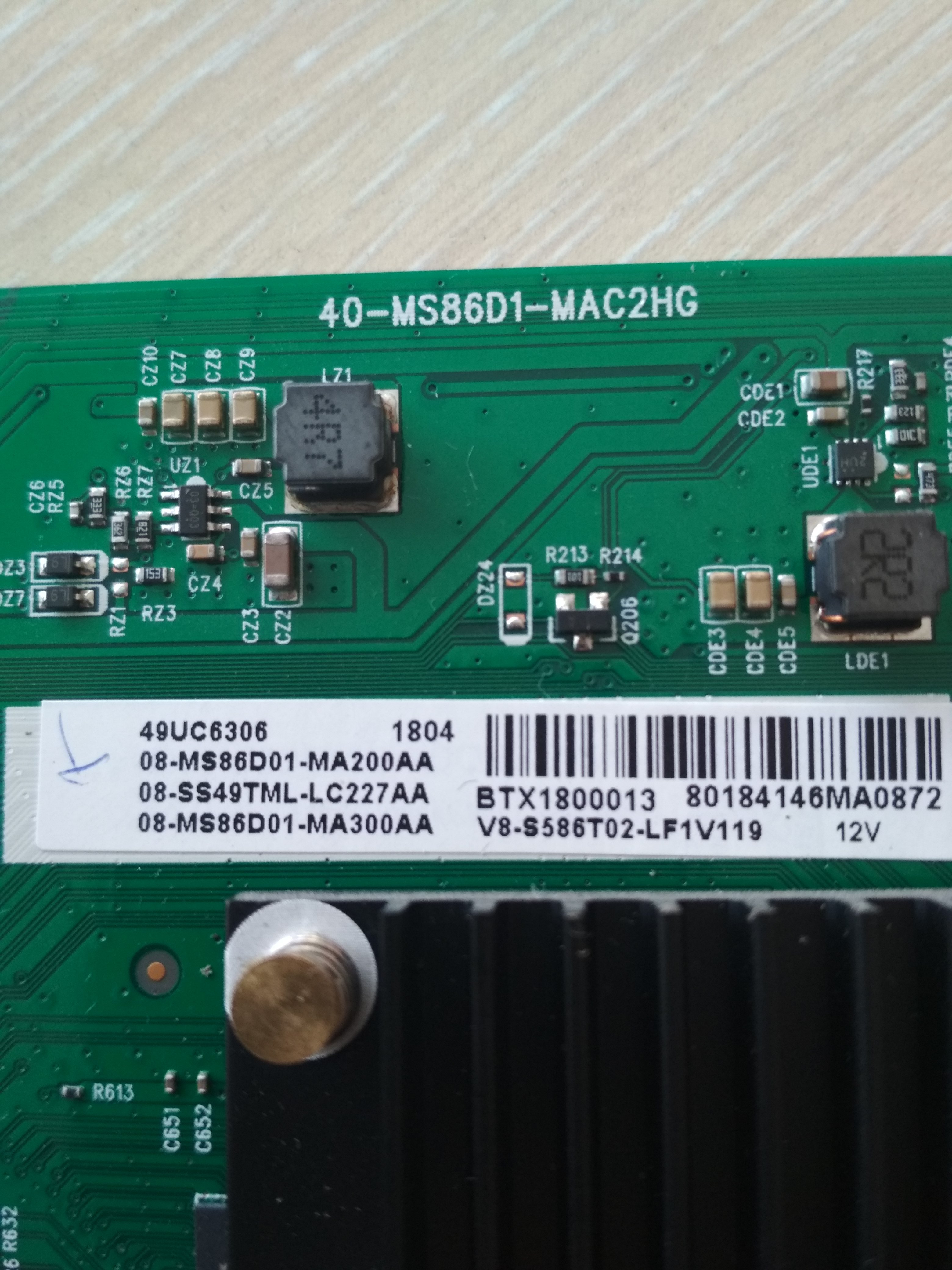 Placa Inalámbrica De Televisión THOMSON 49UC6306 07-MT7603