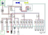Diagram of the electrical installation of the house with the breakdown of PEN