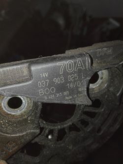 VW Polo IV 1.4 TDI PD, 2009 - Zmiana regulatora ładowania z Bosch BR14-h na BR14-MO-V14 lub BR1-0