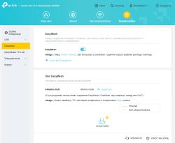 Ekran konfiguracji EasyMesh na routerze TP-Link Archer AX55