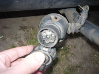 citroen C5 III - brak świateł stop w gnieździe do przyczepki