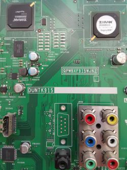 Sharp LC-60LE635E - Błąd resetu do ustawień fabrycznych: 'Industry init error'