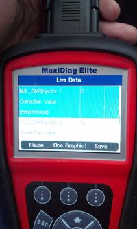 MAZDA MPV 2003rok 2.0 diesel - napięcie na rezystorach wtryskiwaczy