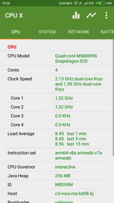 Xiaomi Mi5 - Snapdragon 820 działa tylko na 2 rdzeniach 1,56 GHz. Czy to podróbka?