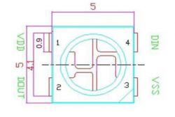 PIC18F45K50 as WS2812 LED strip driver (theory+library)