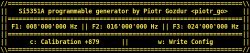 Konfigurowalny UARTem generator częstotliwości by piotr_go