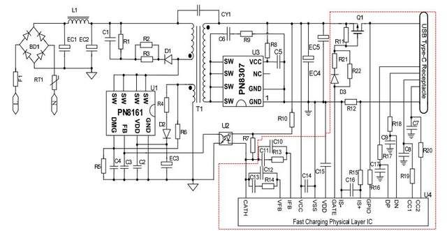 Which Wi-Fi controlled strip with QC? The interior of the Tapo P300 from TP-Link