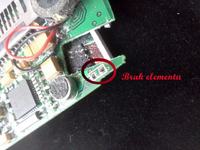 Mp4 Mpower N-110 1GB brak elementu i ścieżki w gnieździe słuchawek