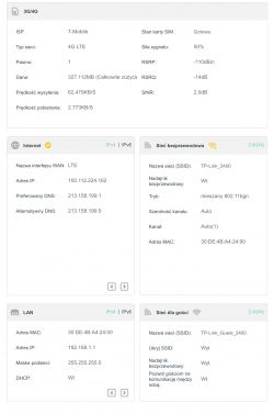 Brak podglądu kamer w aplikacji DMSS na iOS przez transmisję danych - Rejestrator BCS, TP-link