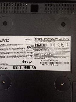 JVC LT43VAQ3200 17MB185 USB softver, failed verification system halted