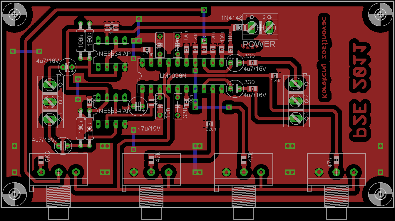 Lm1036n темброблок схема