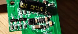 Close-up of a Printed Circuit Board Close-up of a printed circuit board with various electronic components.