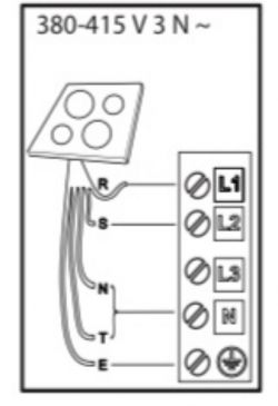Sposoby podłączenia płyty indukcyjnej (230 V)