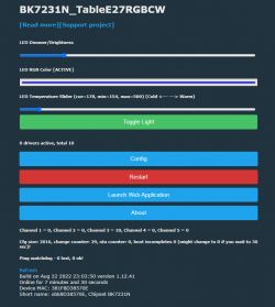 [BK7231T] My HTTP server, configurator, MQTT support from Home Assistant