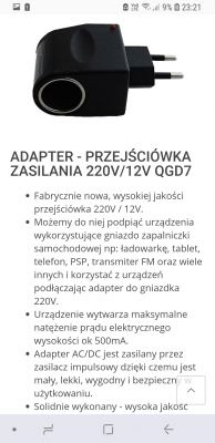 Czy przejściówka 230V na 12V zadziała z wyciągarką do 1500kg?