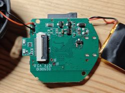 PCB with SMD components and connected Li-Po battery Printed circuit board with SMD components and connected lithium-polymer battery