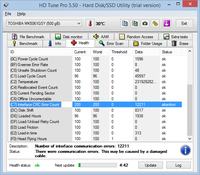 Toshiba MK5061GSY - HD Tune - błędy C7 - co zrobić?