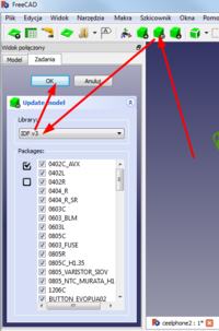Generowanie modeli 3D z plików IDF - komponenty poza obszarem PCB w SolidWorks