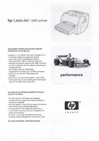HP LaserJet 1300 - Zła jakość wydruku - kropki, szare pola na kartce.