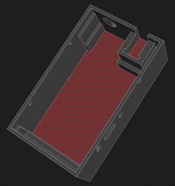 3D Model of Electronic Device Housing 3D model of a part of an electronic device housing