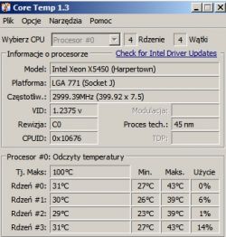 Xeon E5430 - testy i ocena ostateczna potencjału. Modding.