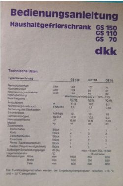 Jak przeliczyć pobór prądu 120W zamrażarki DKK GS 150 na zużycie roczne?